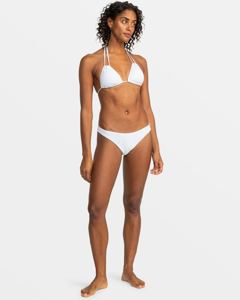 Roxy Aruba Tiki Triangle Bikini Top - Bright White