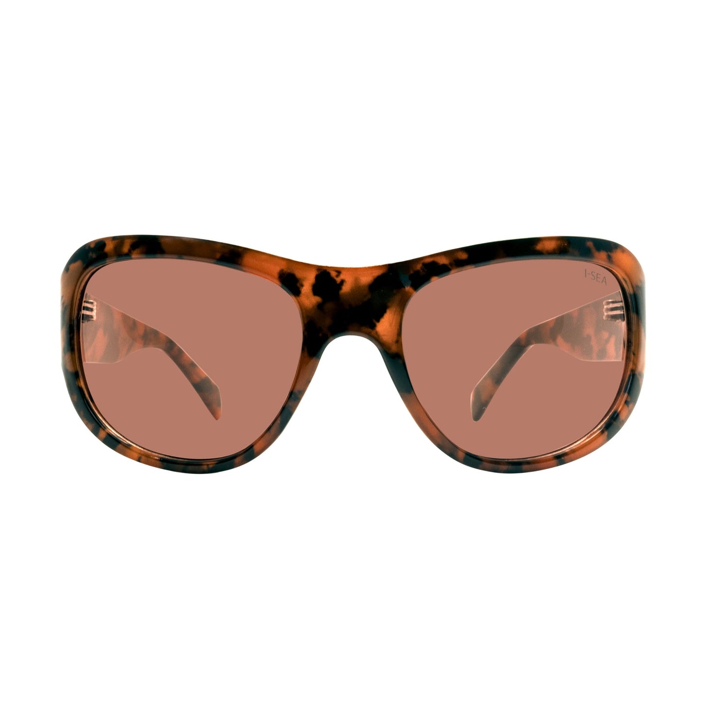 I-SEA Elsa Polarized Sunglasses - Tort with Peach Polarized Lens