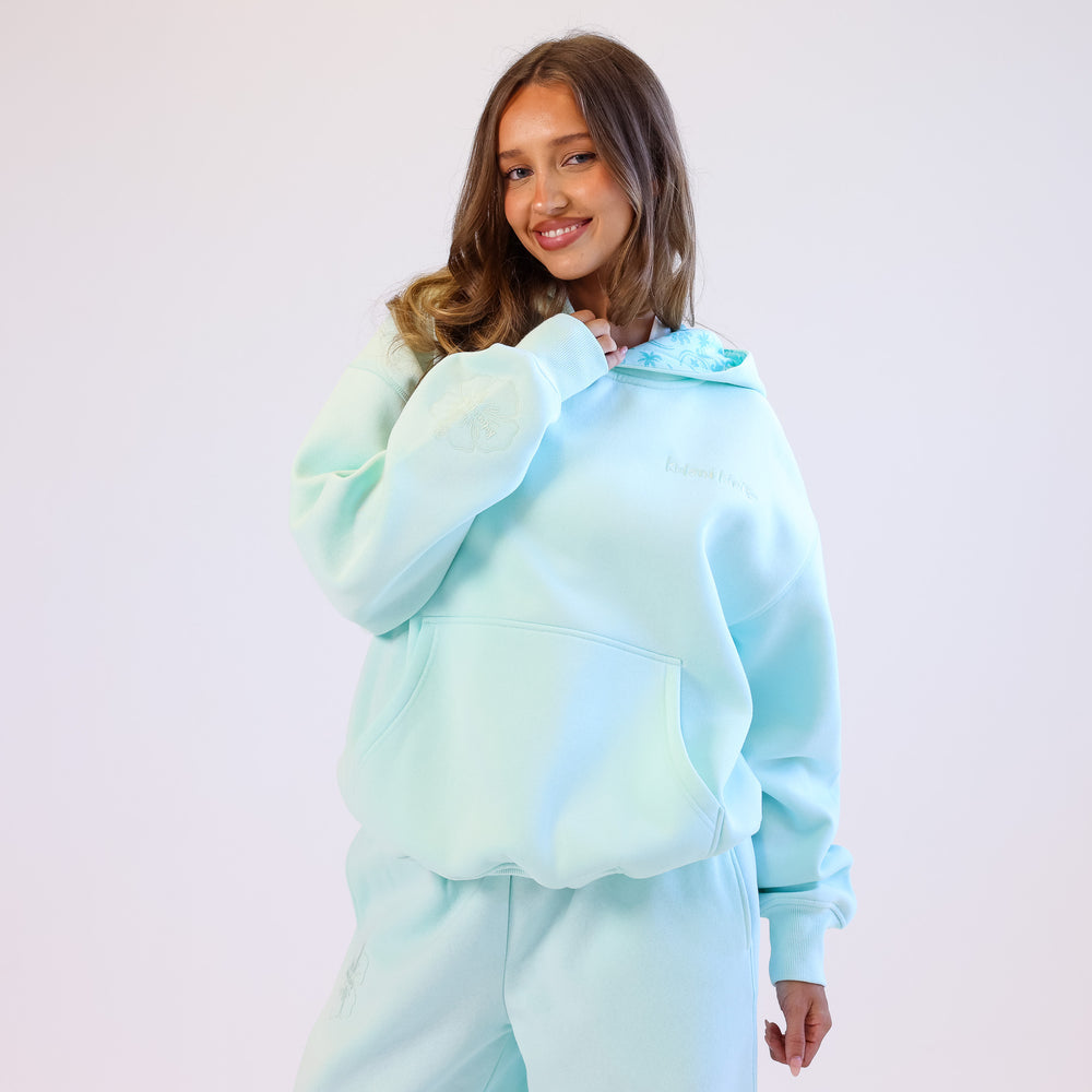 Kulani Kinis Embroidered Hoodie - Jelly Mint