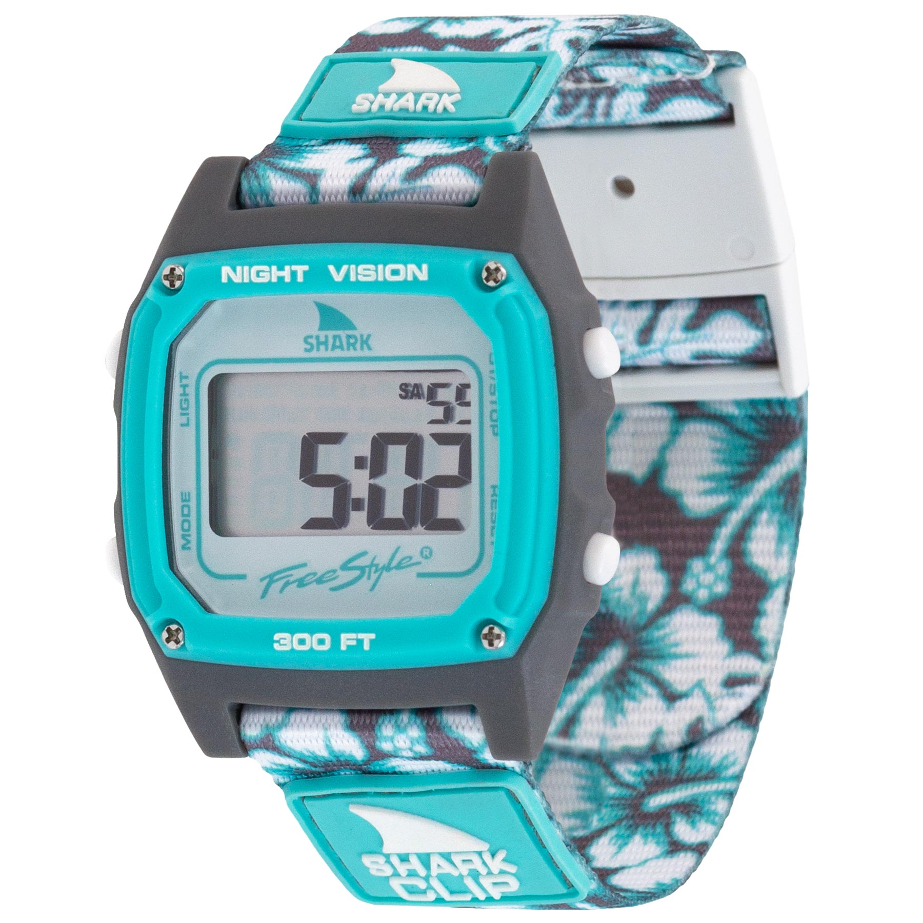 Freestyle Shark Clip Hawaii Digital Display Japanese Quartz Black Watc -  Shoplifestyle