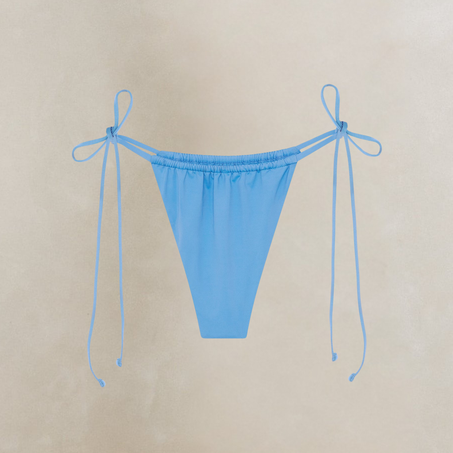 Frankies Bikinis Tia Skimpy String Bikini Bottom - Azure