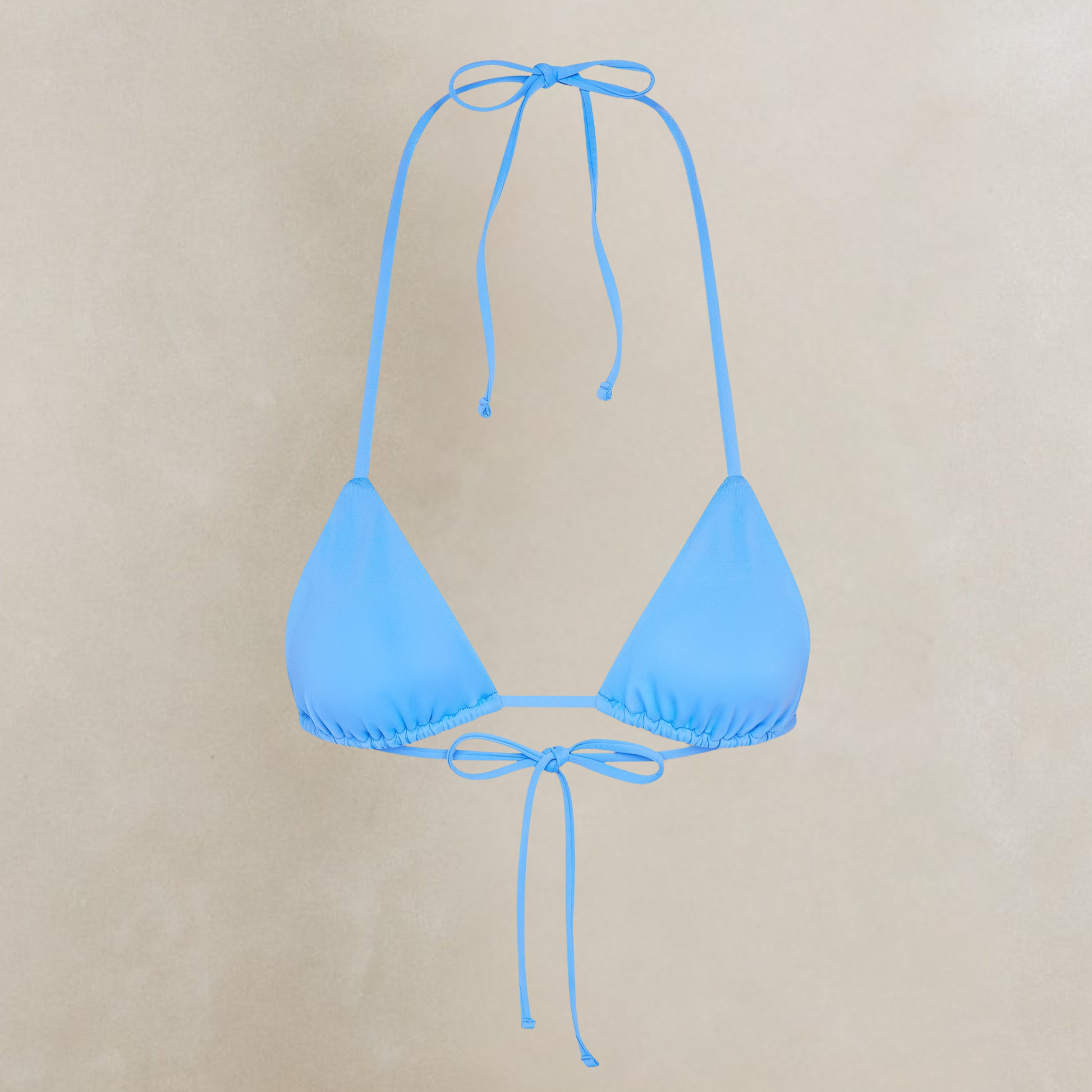 Frankies Bikinis Nick Triangle Halter Bikini Top - Azure by Frankies Bikinis