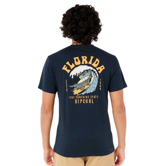 Rip Curl Destination Animals Tee - Dark Navy Florida