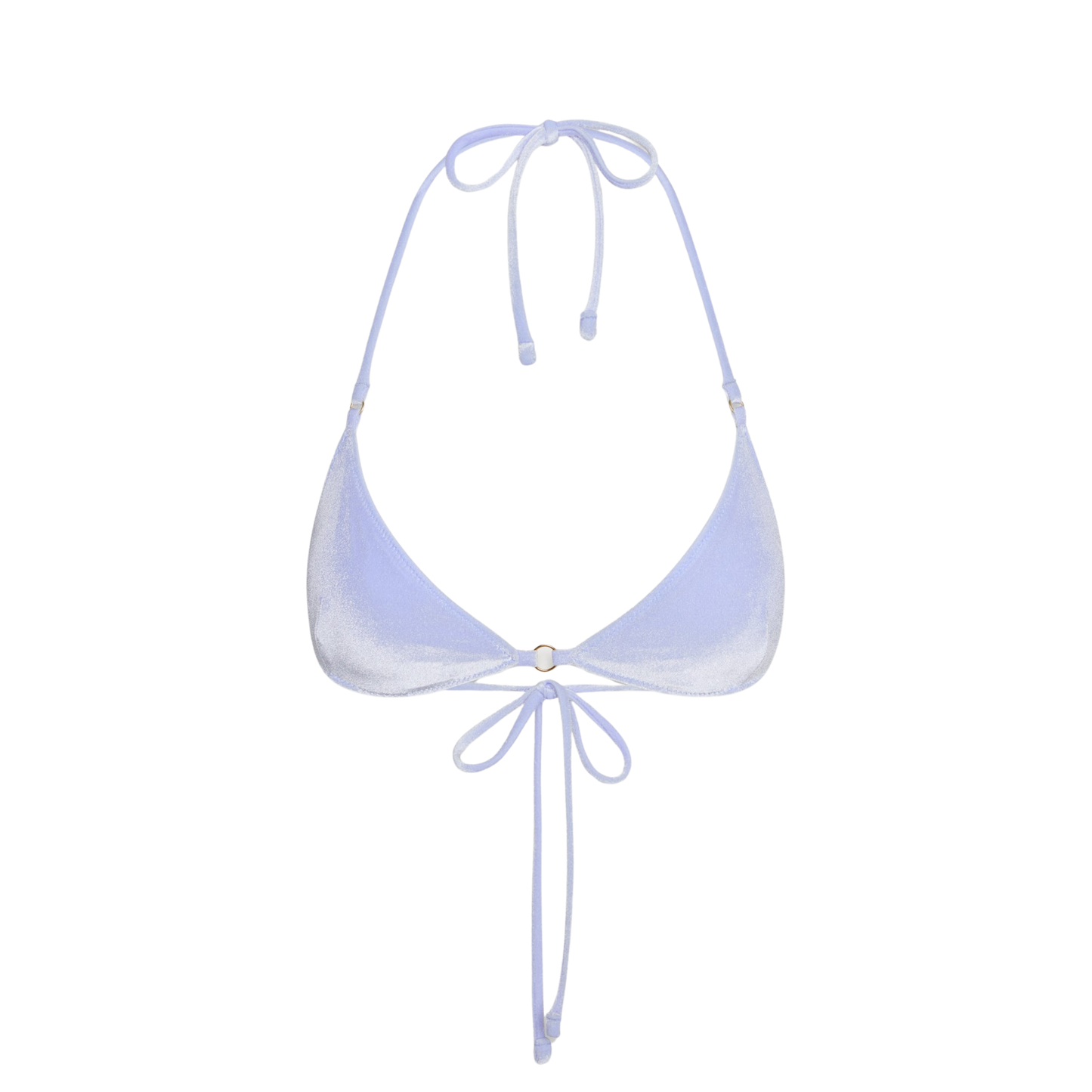 Frankies Bikinis Amore Skimpy Velvet Bikini Top - French Blue