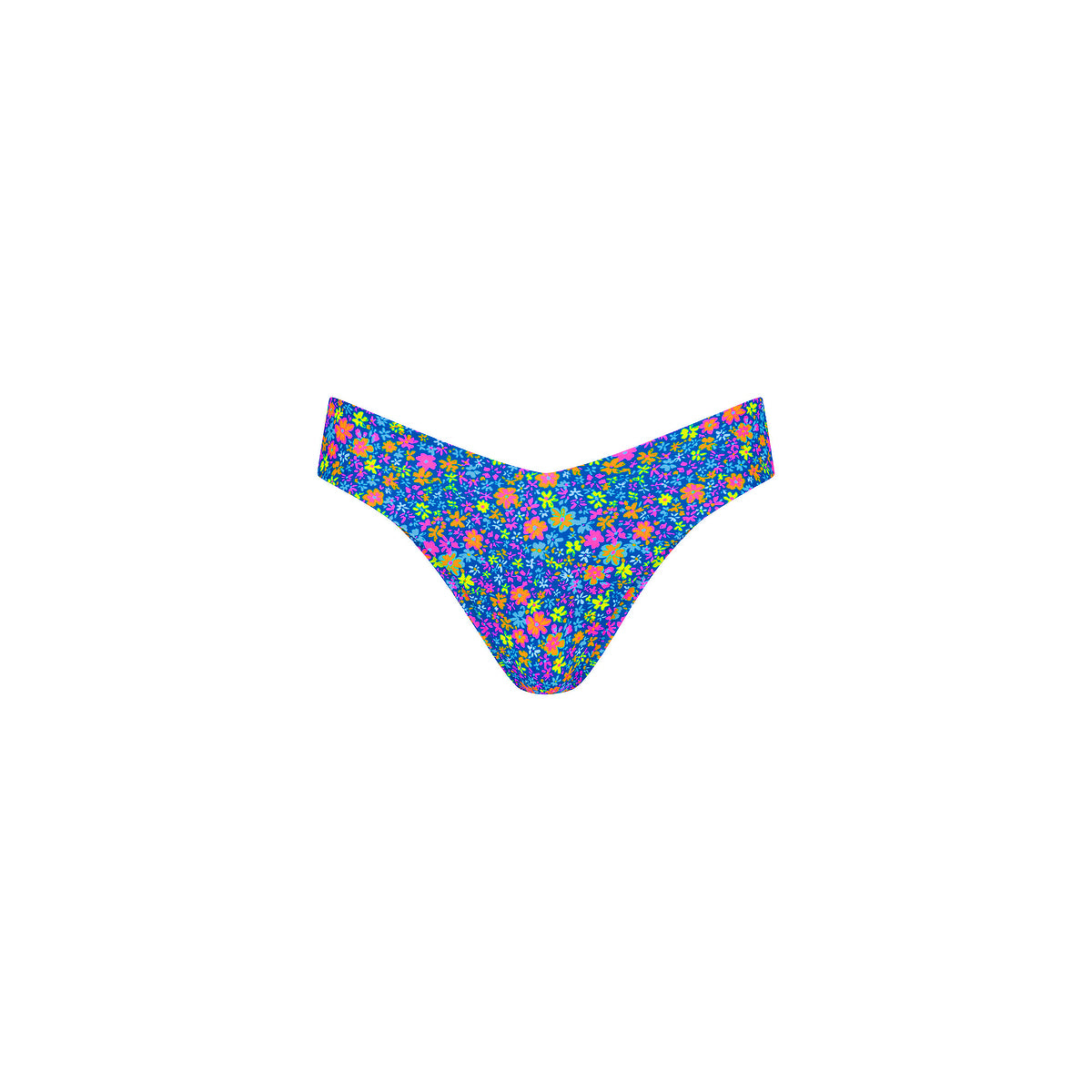 Kulani Kinis Cheeky V Bikini Bottom - Electric Bloom (Wild Honey Collection)