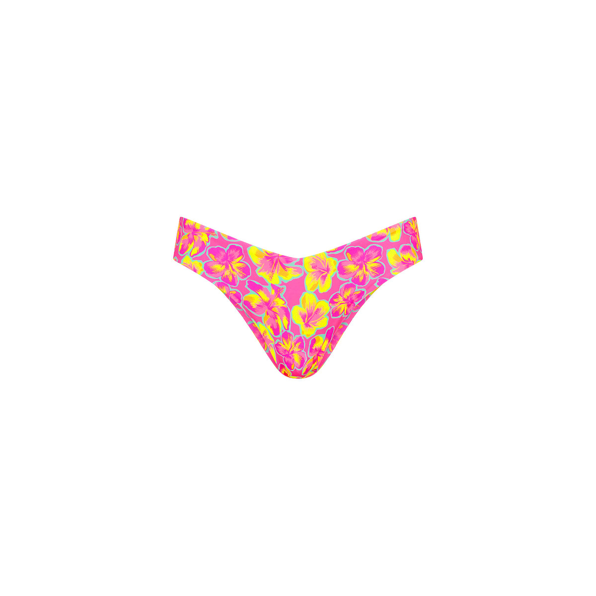 Kulani Kinis Cheeky V Bikini Bottom - Sun Pop (Espresso Island Collection)