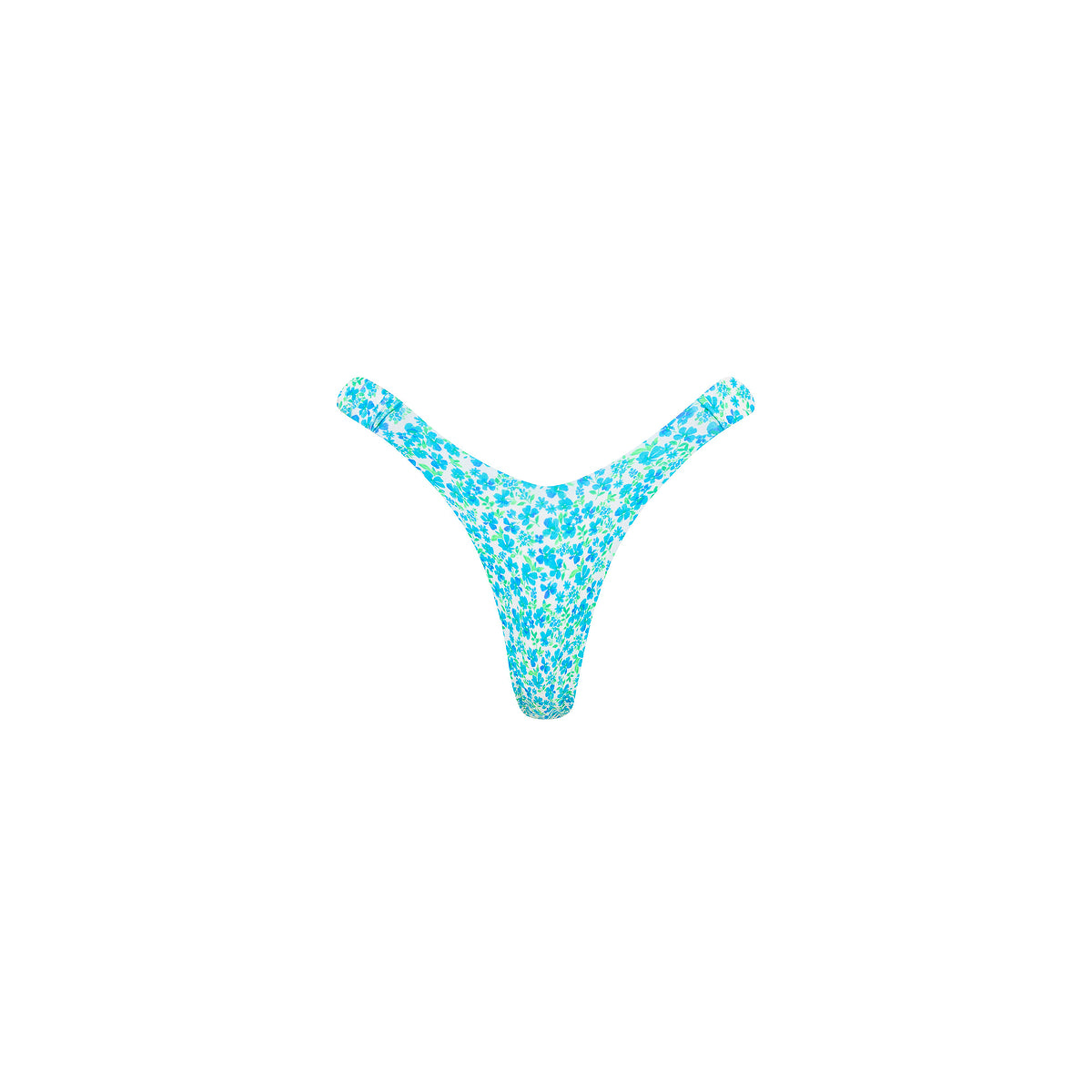 Kulani Kinis Retro Y Thong Bikini Bottom - Ocean Aura (Espresso Island Collection)