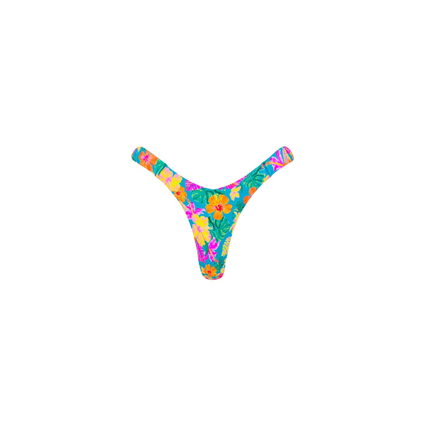 Kulani Kinis Retro Y Thong Bikini Bottom - Paradise Pop (Wild Honey Collection)