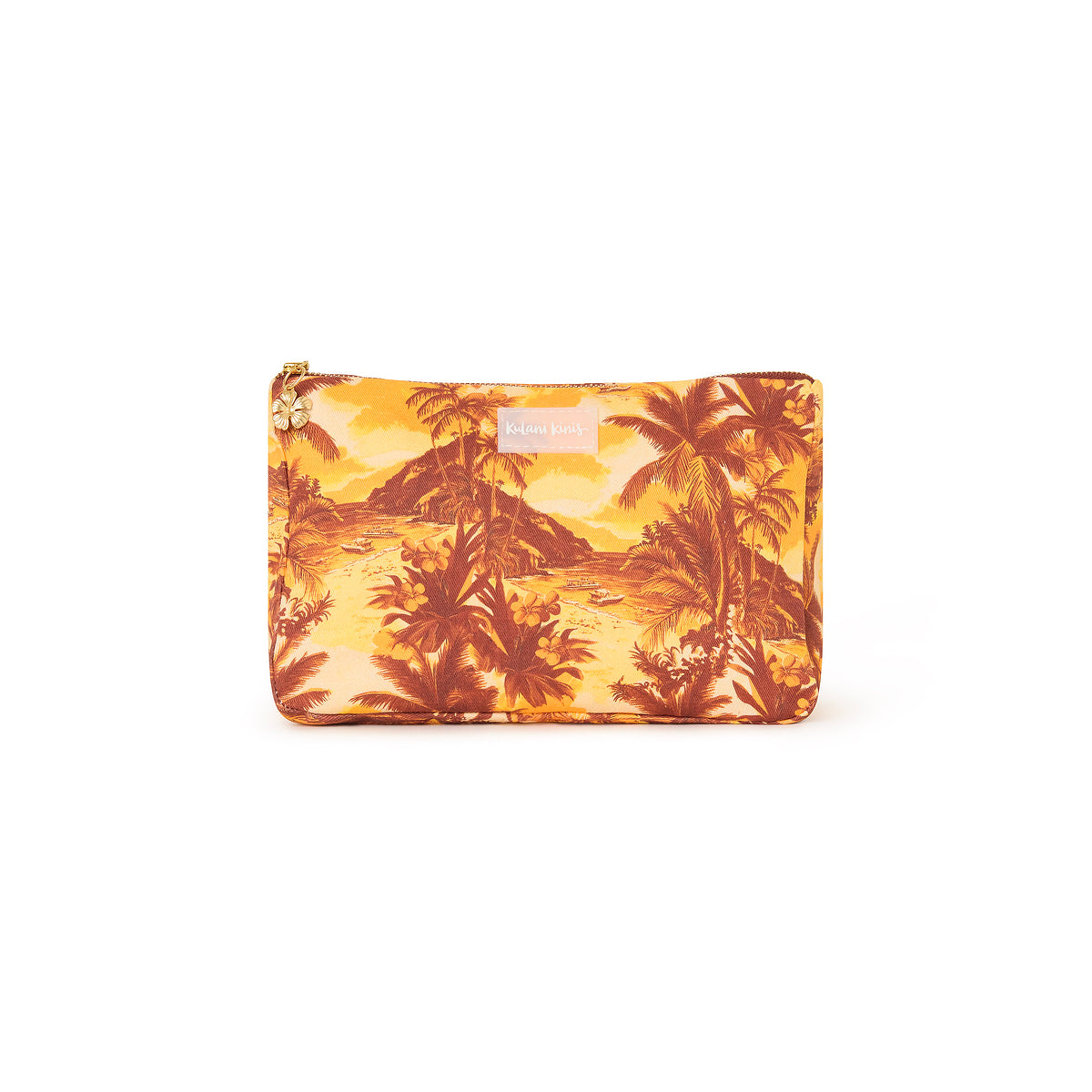 Kulani Kinis Beach Pouch - Vintage Vacay (Espresso Island Collection) by Kulani Kinis