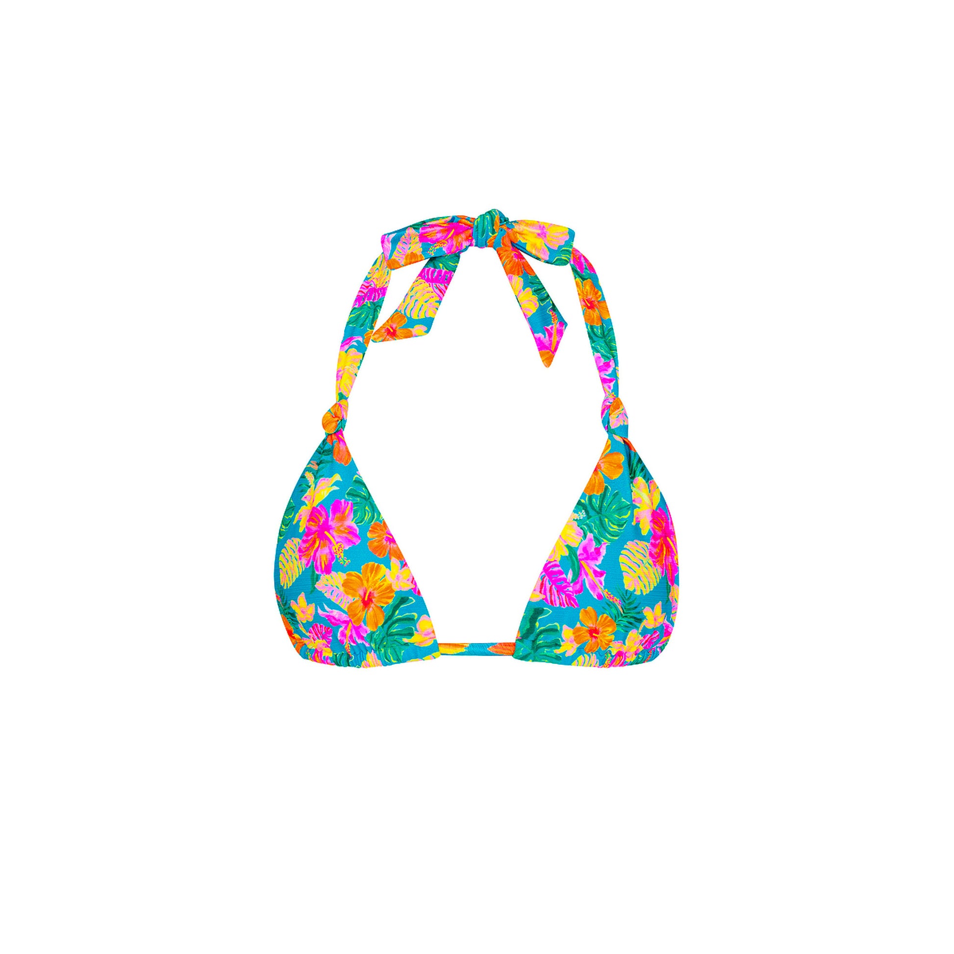 Kulani Kinis Soft Knot Halter Bikini Top - Paradise Pop (Wild Honey Collection) by Kulani Kinis
