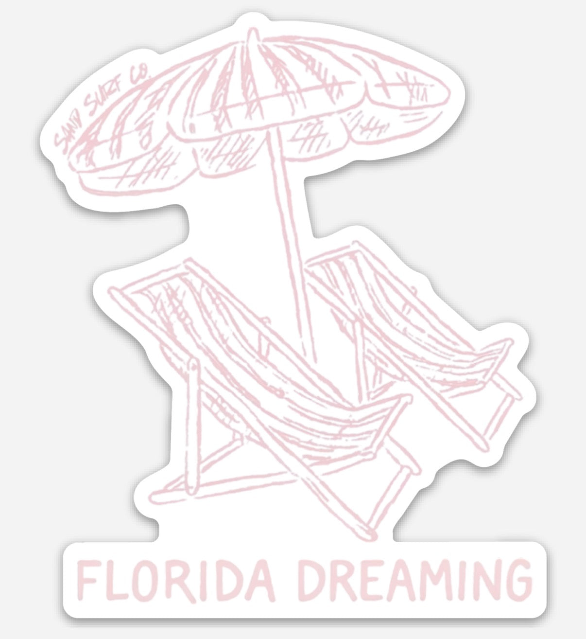 Sand Surf Co. Florida Dreaming Sticker by Sand Surf Co.