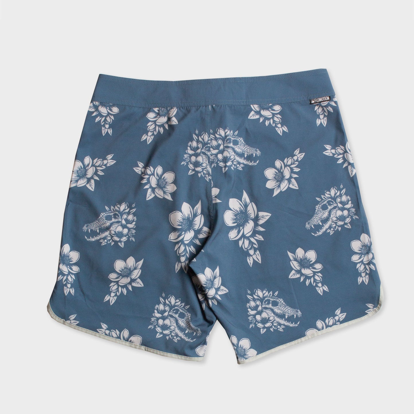 Flomotion Gator Grunge Scallop Boardshorts - Navy