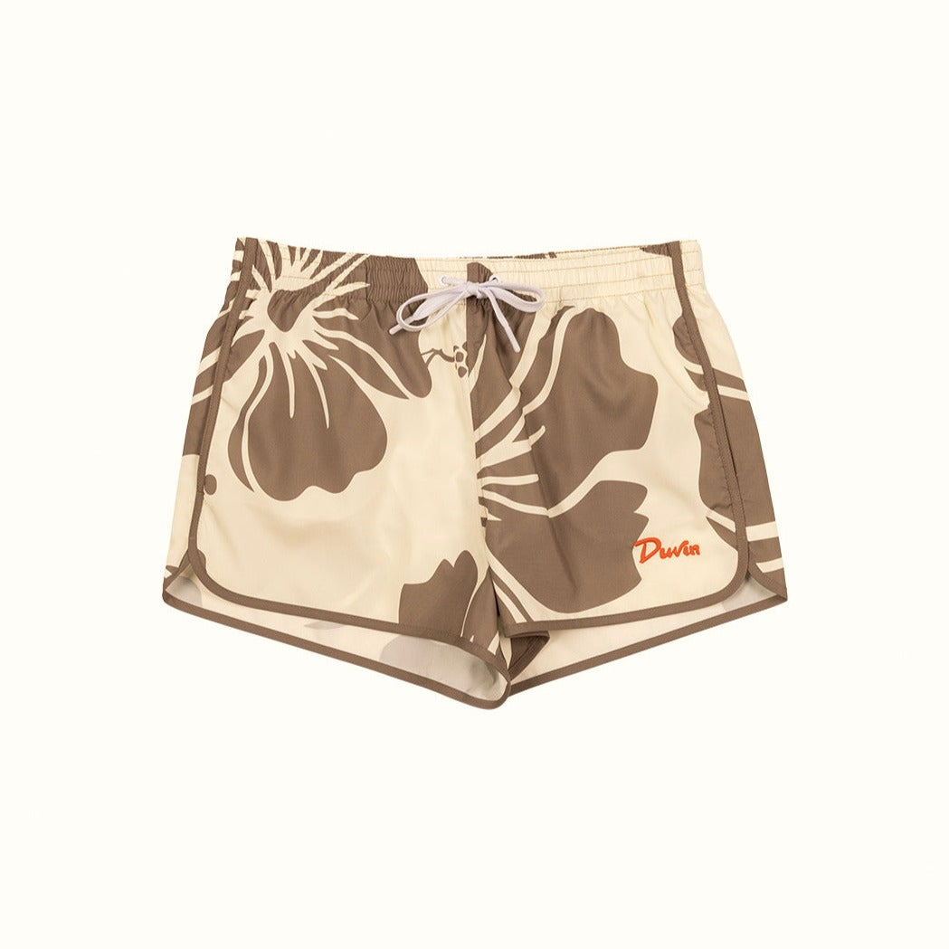 Duvin Hibiscus Tanning Swim Shorts - Tan