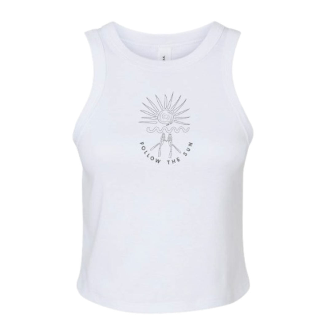 Gone Salty Chase The Sun Tank Top - White