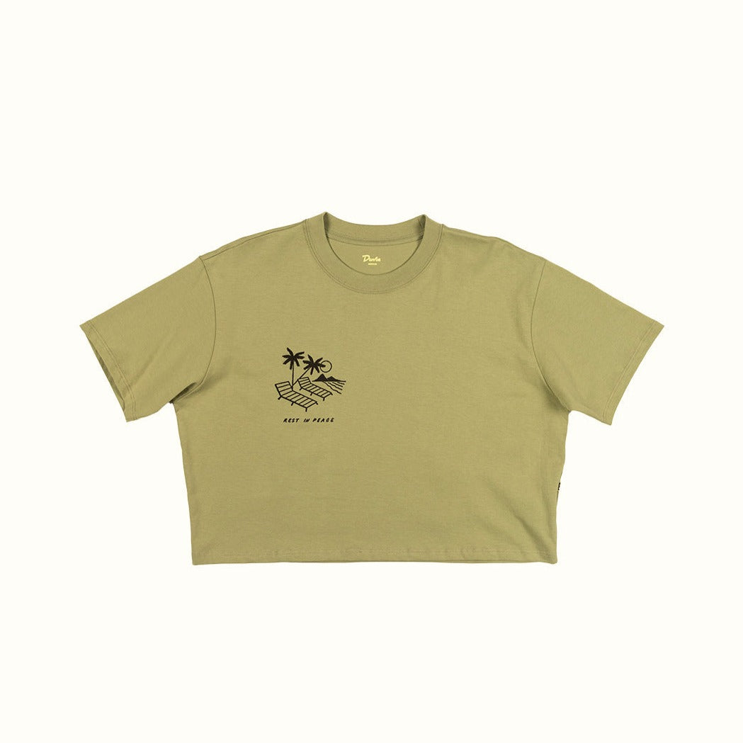 Duvin Hula Crop Tee - Army