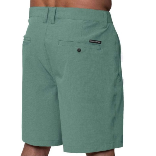 Sand Surf Co. Bueller Hybrids Short - Seaglass Green