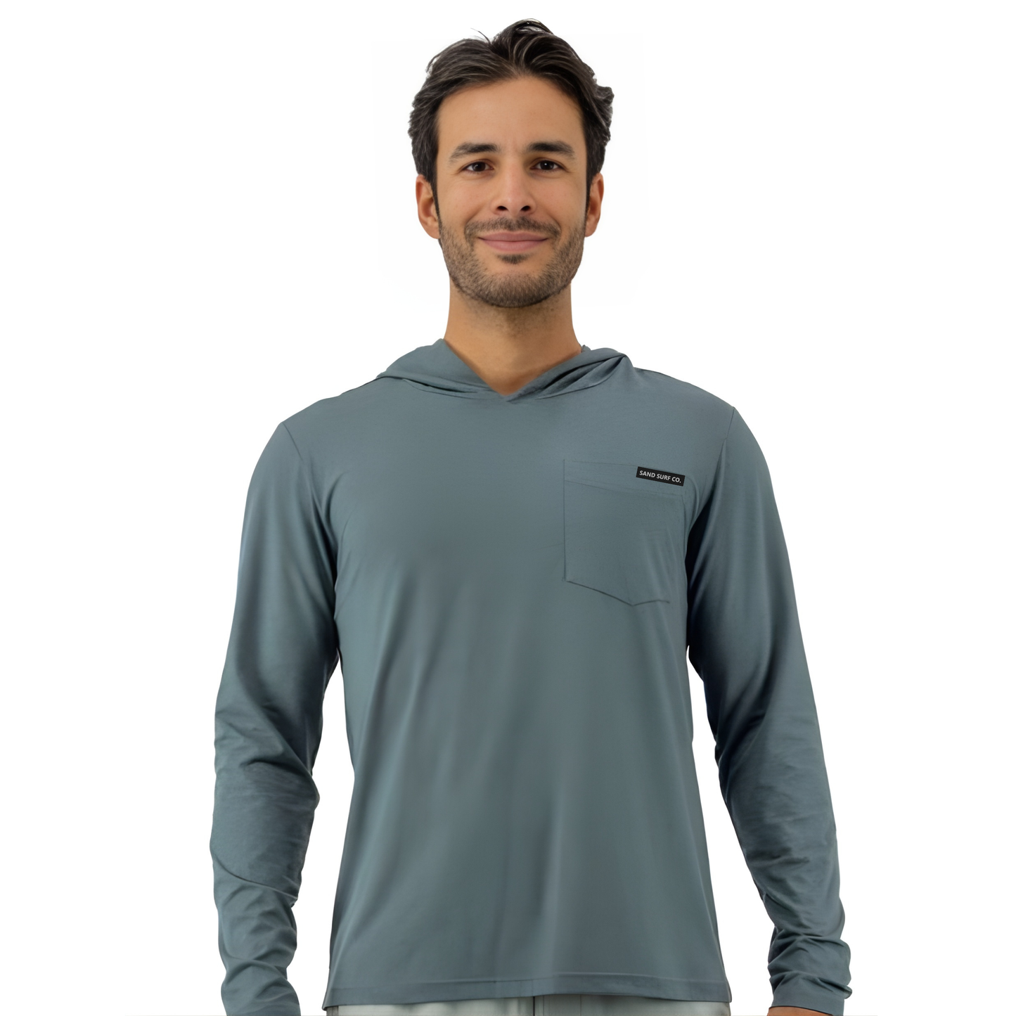Sand Surf Co. Campton Hooded UPF 50 Sun Shirt - Seaglass Green