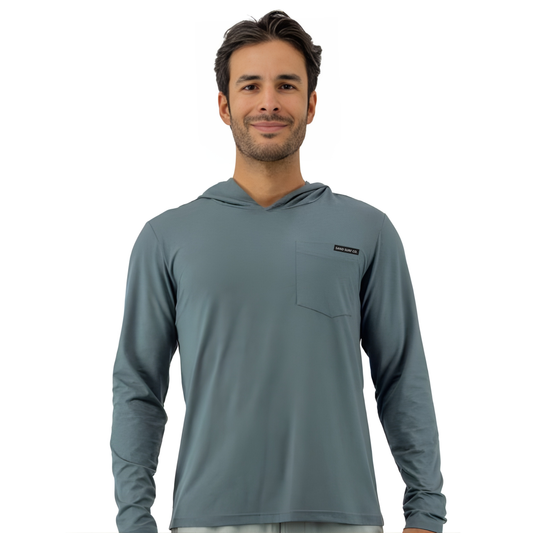Sand Surf Co. Campton Hooded UPF 50 Sun Shirt - Seaglass Green