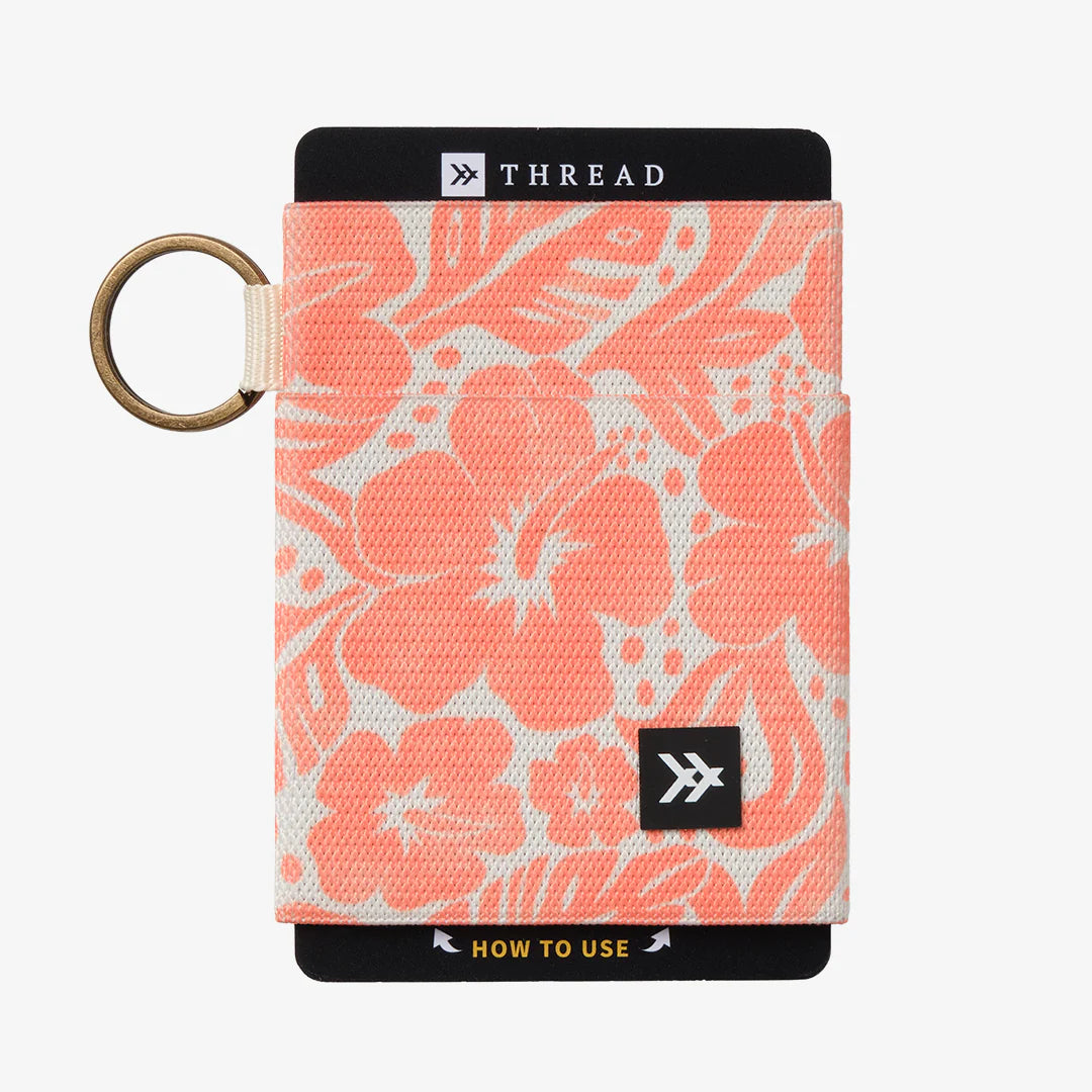 Thread Wallets Coral Crush Elastic Wallet