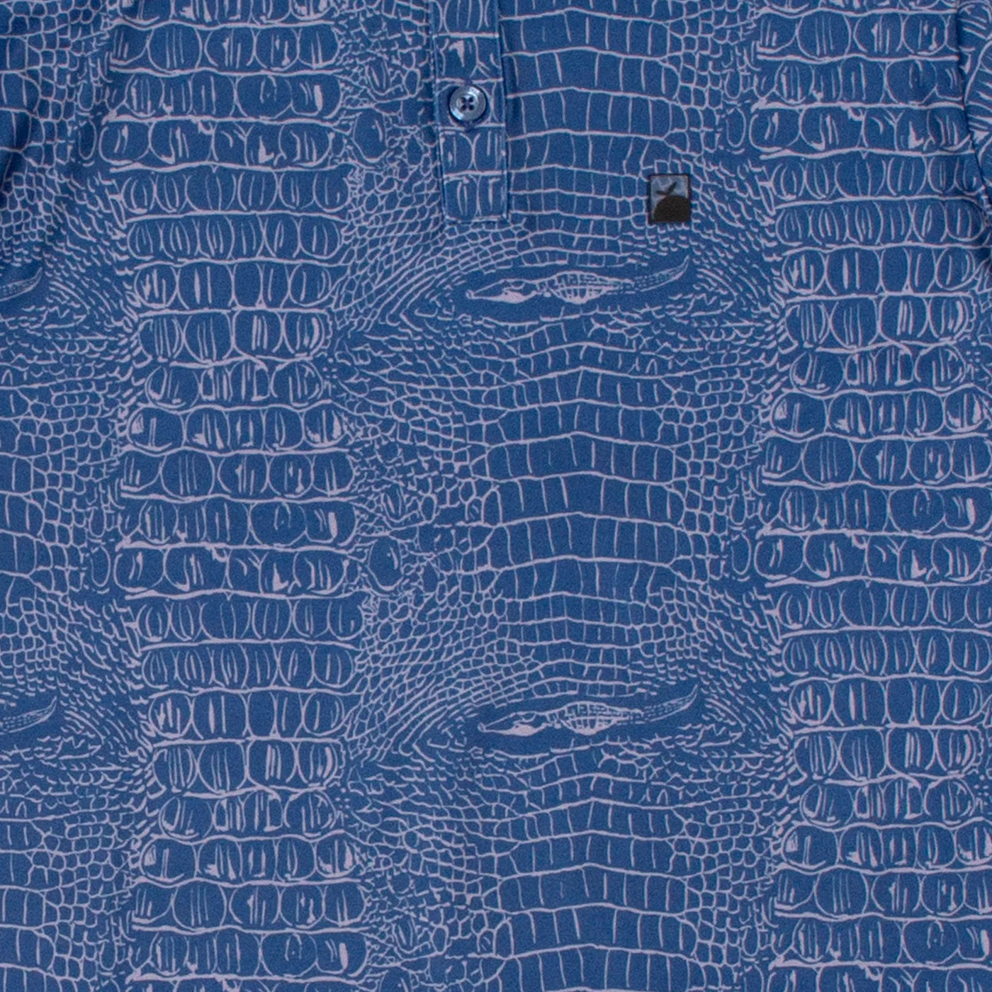 Flomotion Gator Camo Polo - Navy