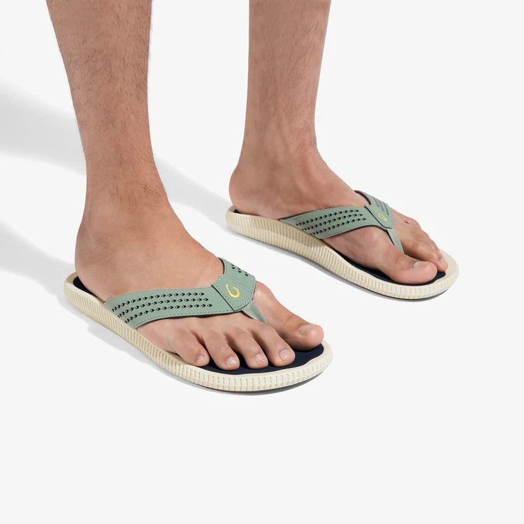 Olukai Ulele Men's Beach Sandal - Seagreen & Trench Blue by Olukai
