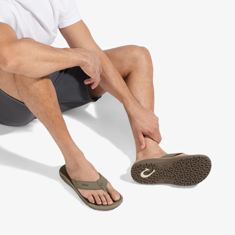 Olukai ‘Ohana Men's Beach Sandals - Clay & Mustang