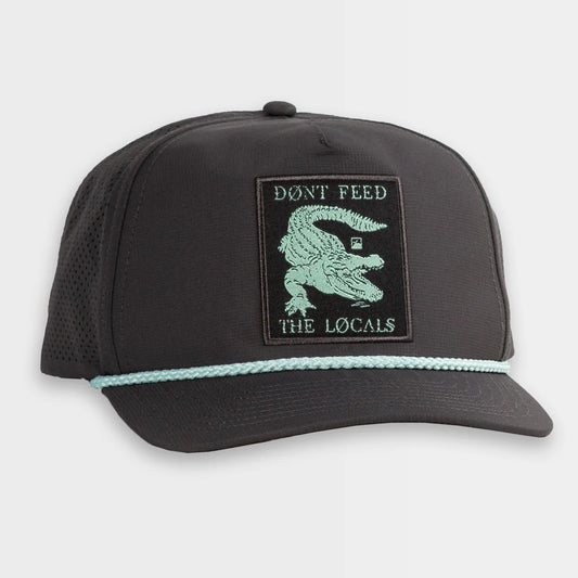 Flomotion Don't Feed the Locals Performance Hat - Charcoal