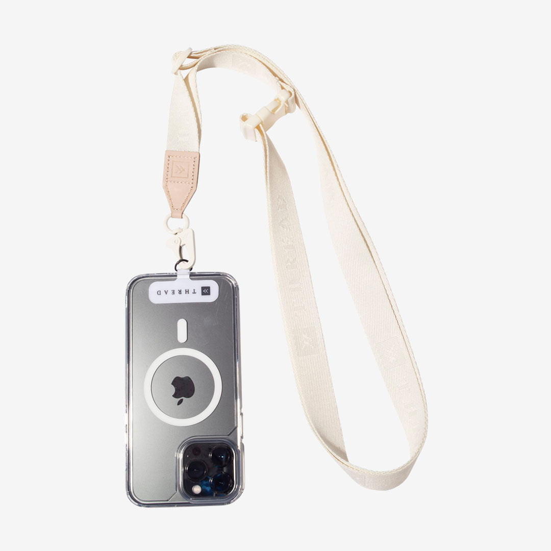 Thread Wallets Phone Sling Lanyard - Off White