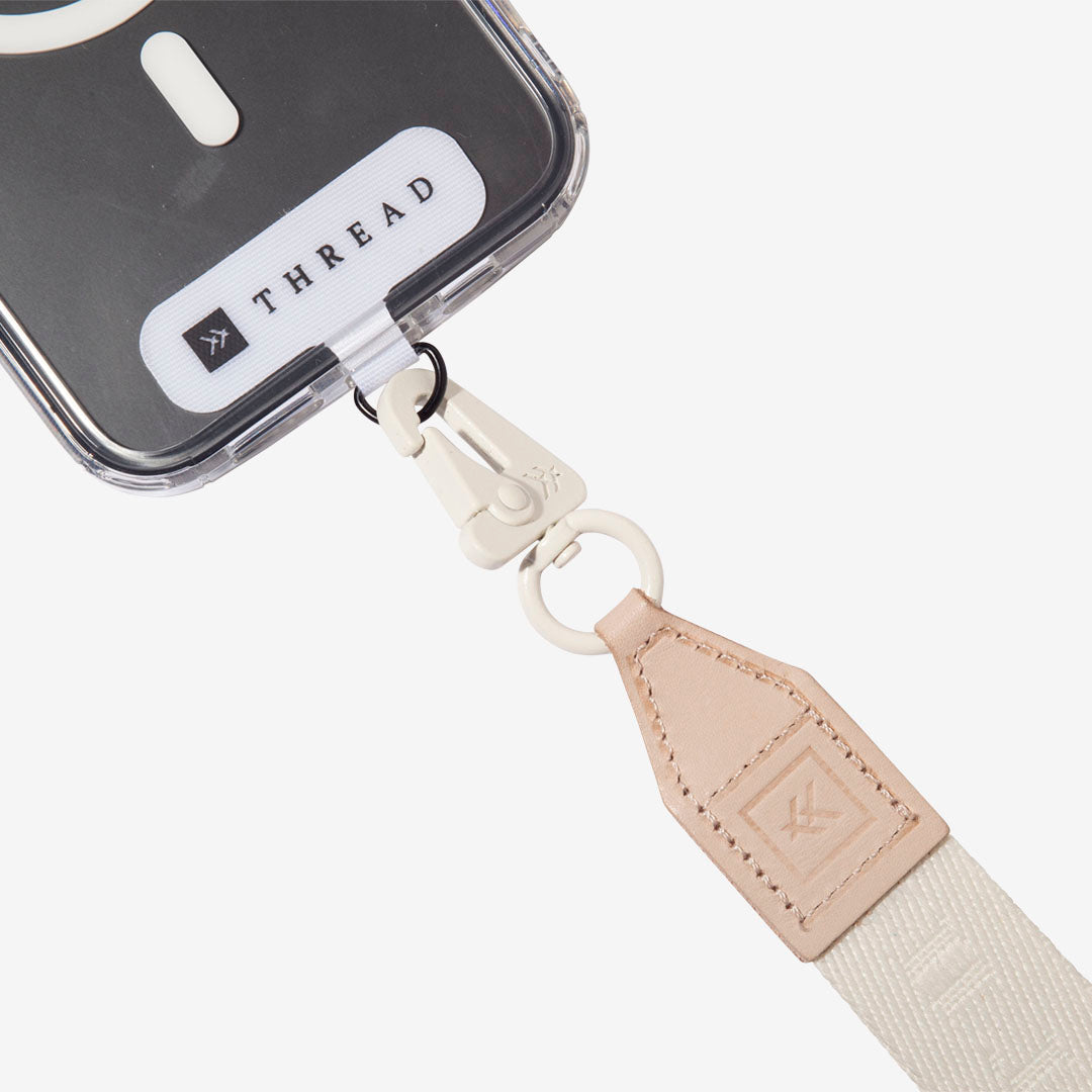 Thread Wallets Phone Sling Lanyard - Off White