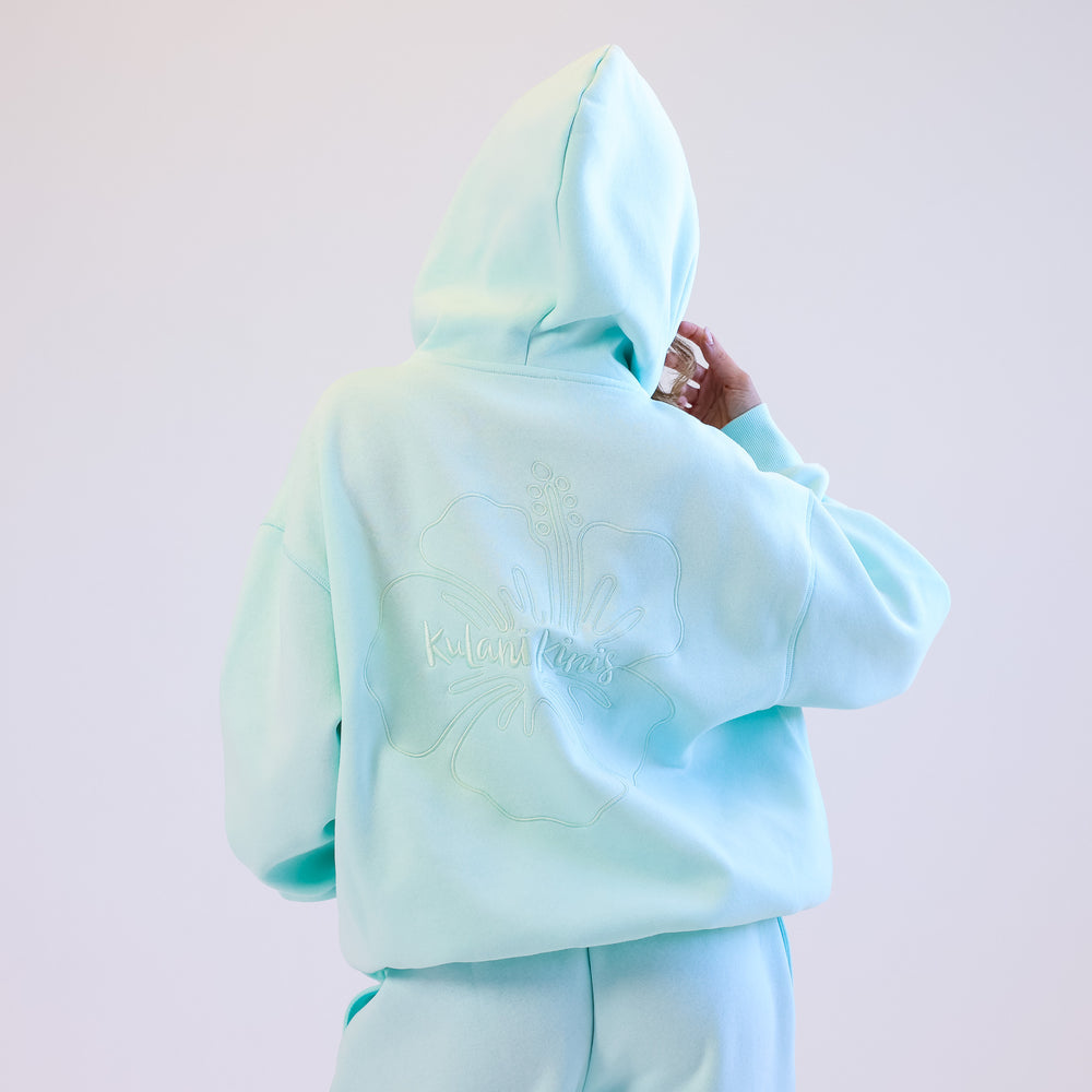 Kulani Kinis Embroidered Hoodie - Jelly Mint