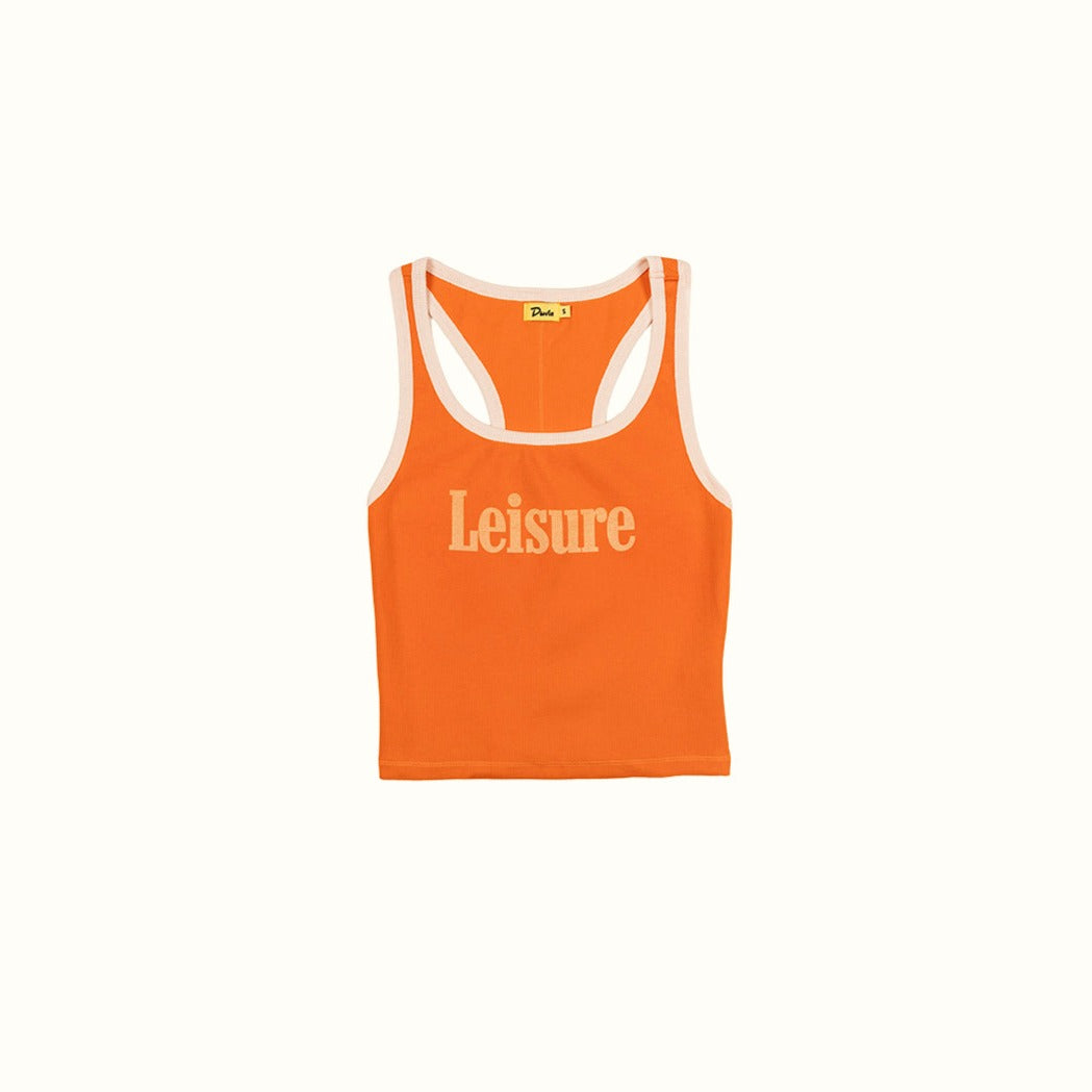 Duvin Leisure Ribbed Tank - Orange