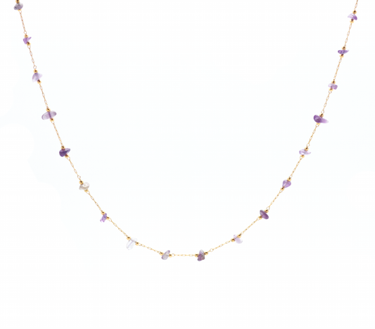 Salty Cali Drops of Energy Necklace - Amethyst