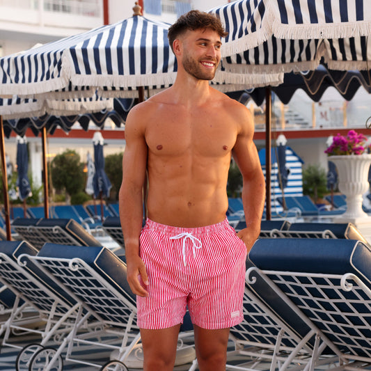 Kulani Kinis Mens Swim Trunks - Cherry Cola (Olipop X Kulani Kinis Collection)