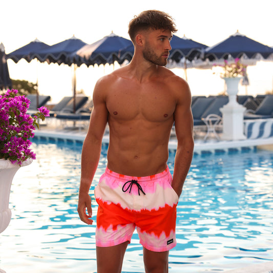 Kulani Kinis Mens Swim Trunks - Strawberry Vanilla (Olipop X Kulani Kinis Collection)