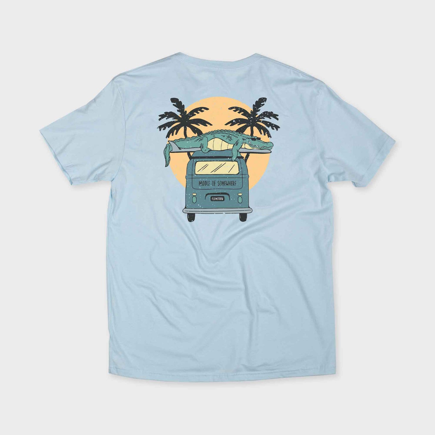 Flomotion Middle of Somewhere Tee - Light Blue