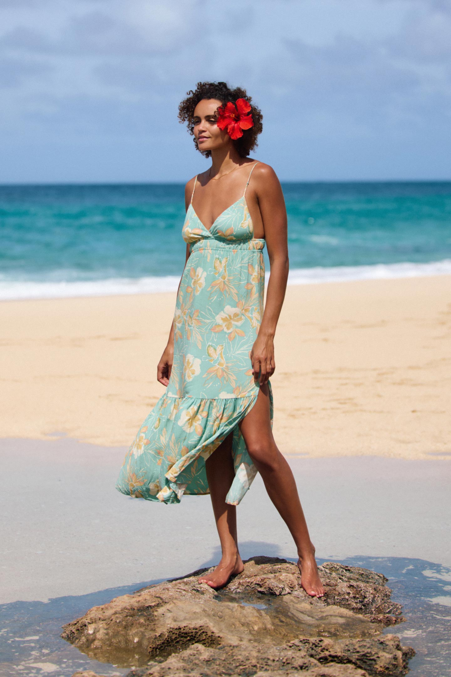 O'Neill Julez Tiki Midi Dress -