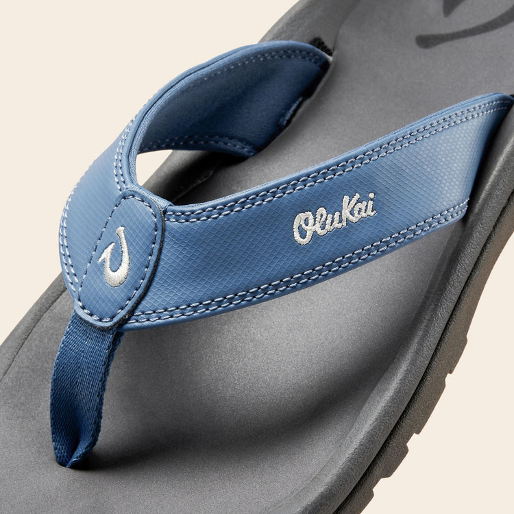 Olukai ‘Ohana Men's Beach Sandals - Blue Fog & Rock
