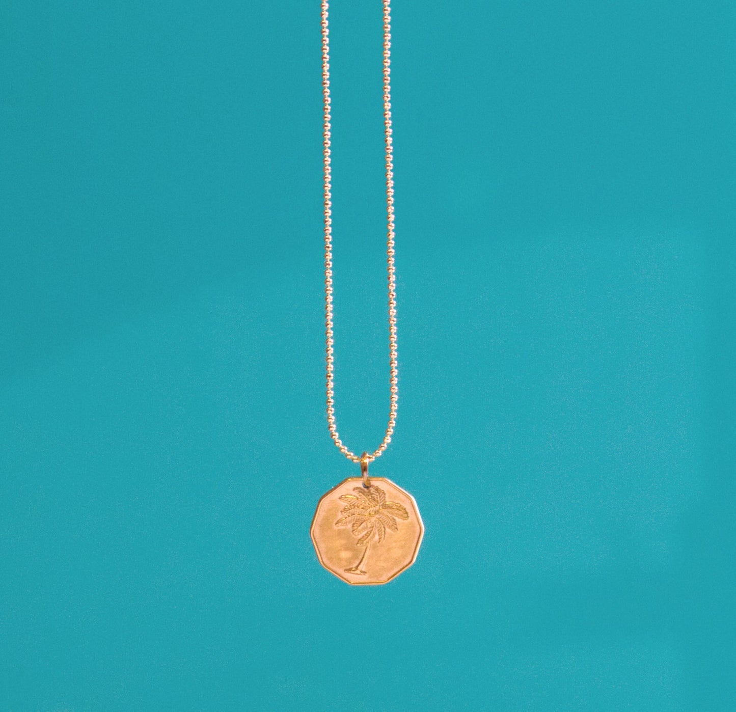 Salty Cali Cocos Coin Necklace - Gold