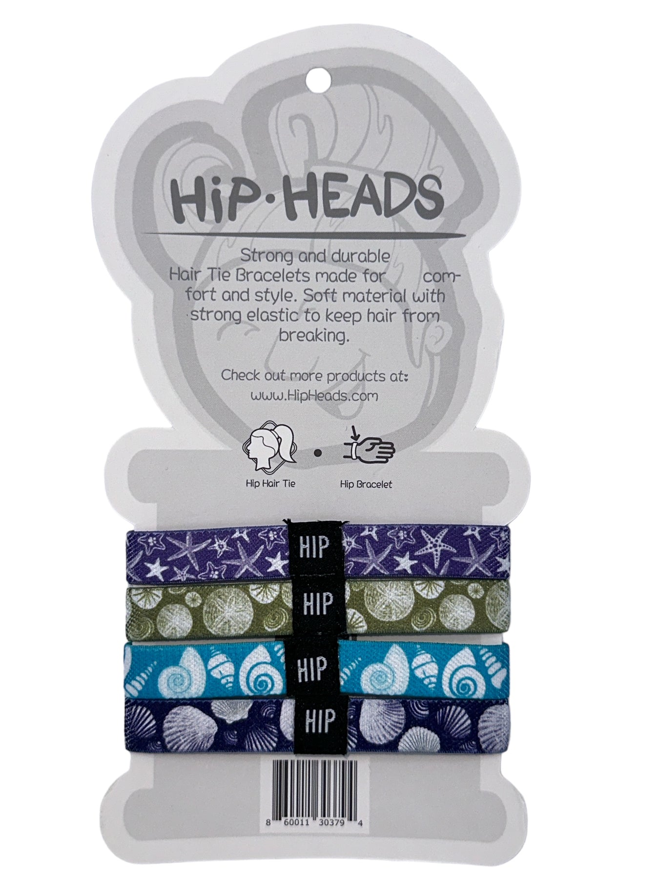 Hip Heads Simply Shells Hair Tie Bundle