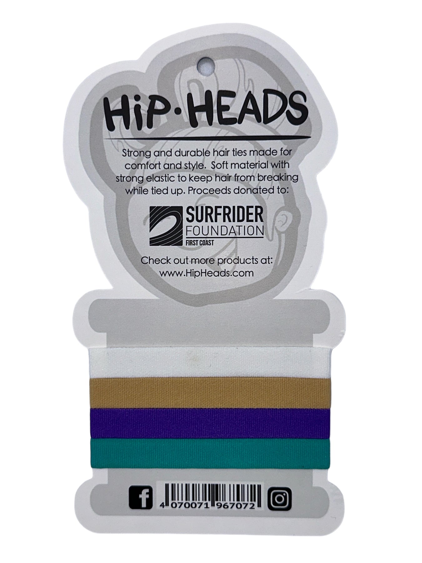 Hip Heads Solid Retro Hair Tie Bundle