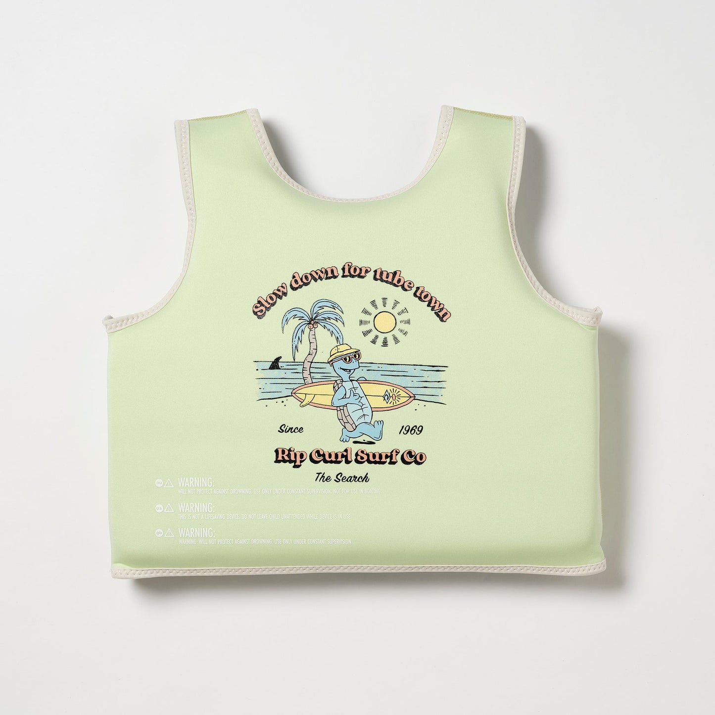 Sunny Life X Rip Curl Kids Swim Vest 1-2 - Shred Turtle Aqua