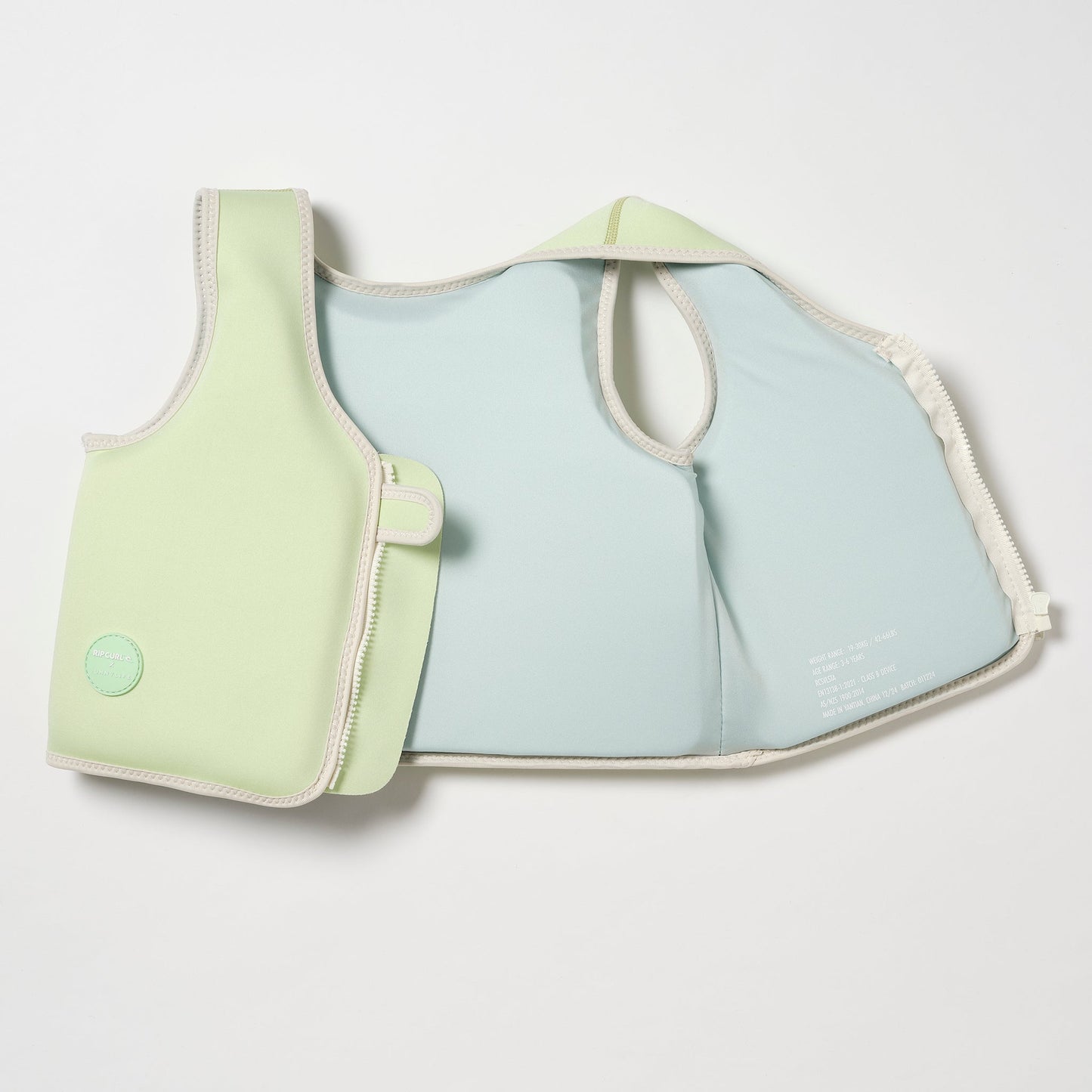 Sunny Life X Rip Curl Kids Swim Vest 1-2 - Shred Turtle Aqua