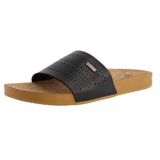 Reef Cushion Scout Perf Sandal - Black and Tan
