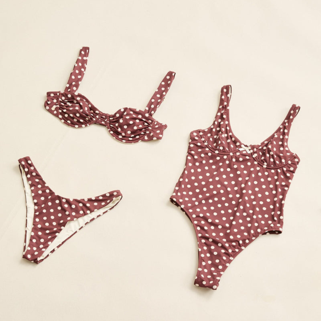 Rhythm Dotti Underwire Balconette Top - Cafe