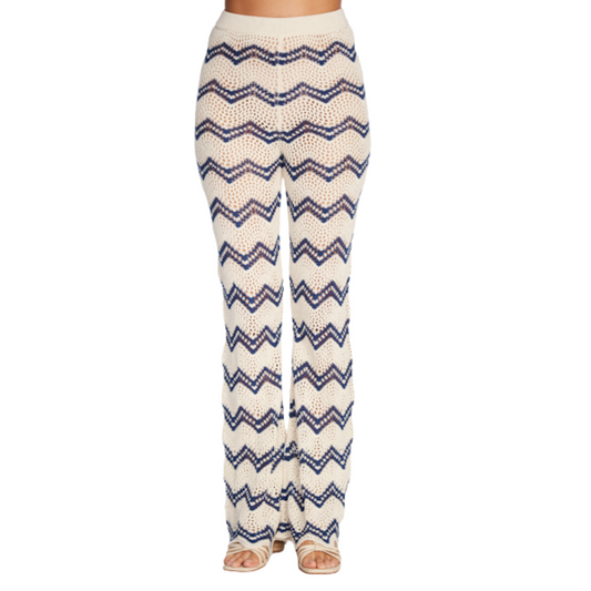 Capittana Flavia Zigzag Pant - Blue