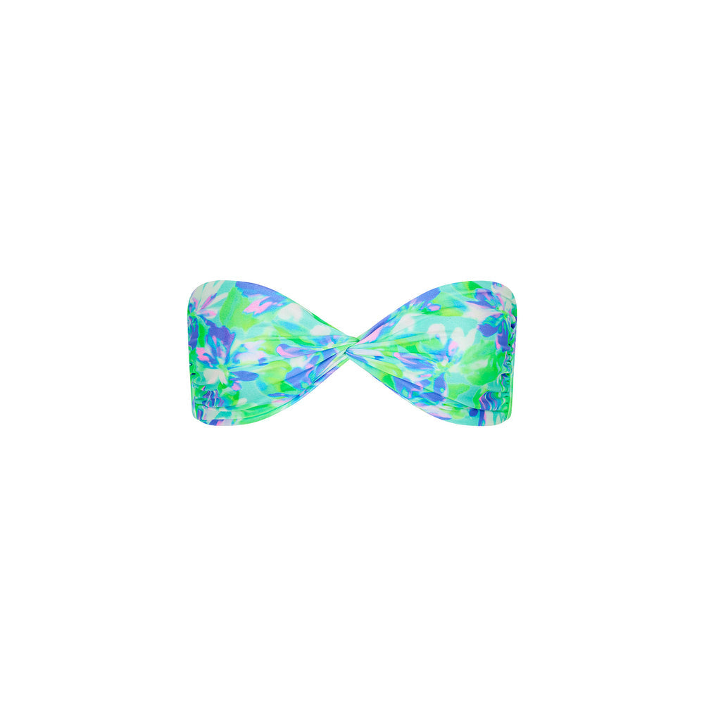 Kulani Kinis Twist Bandeau Bikini Top - Monaco Whispers (Tropic Tours Collection)