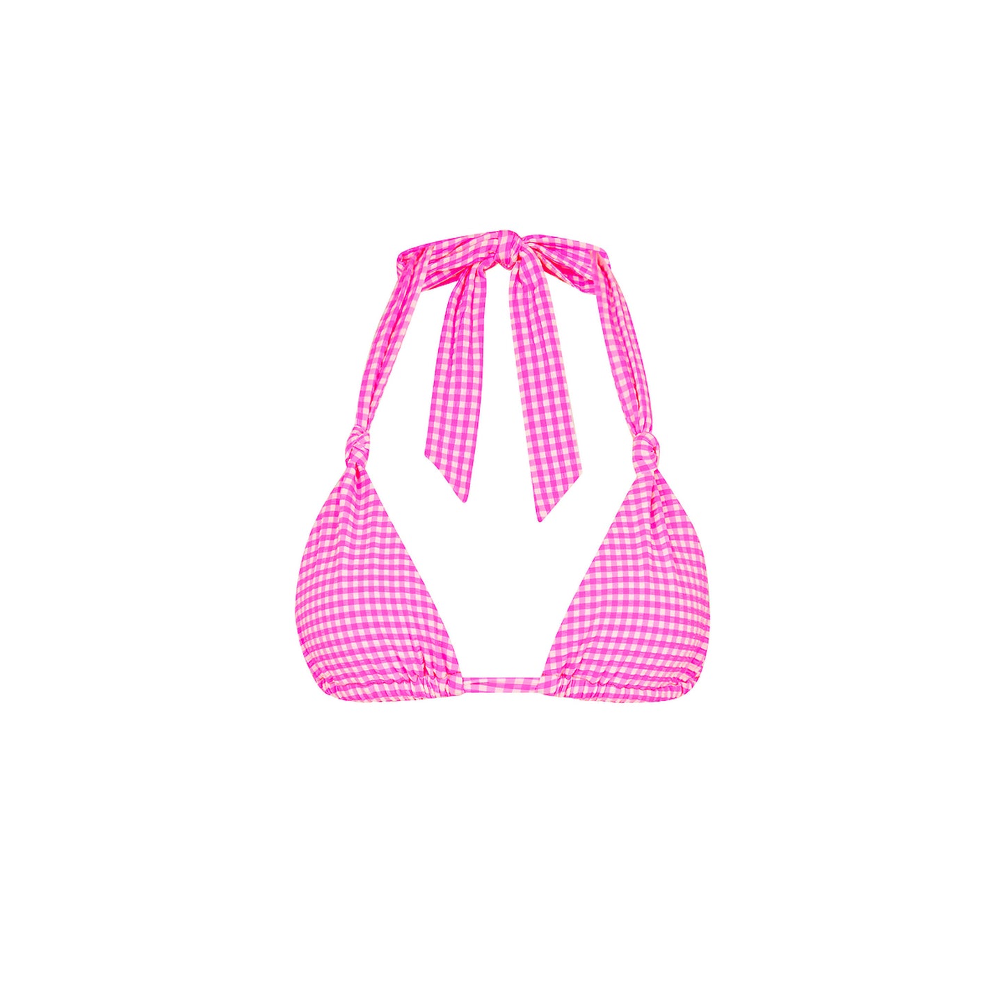 Kulani Kinis Soft Knot Halter Bikini Top - Pink Diva (Pocket Paradise Collection) by Kulani Kinis