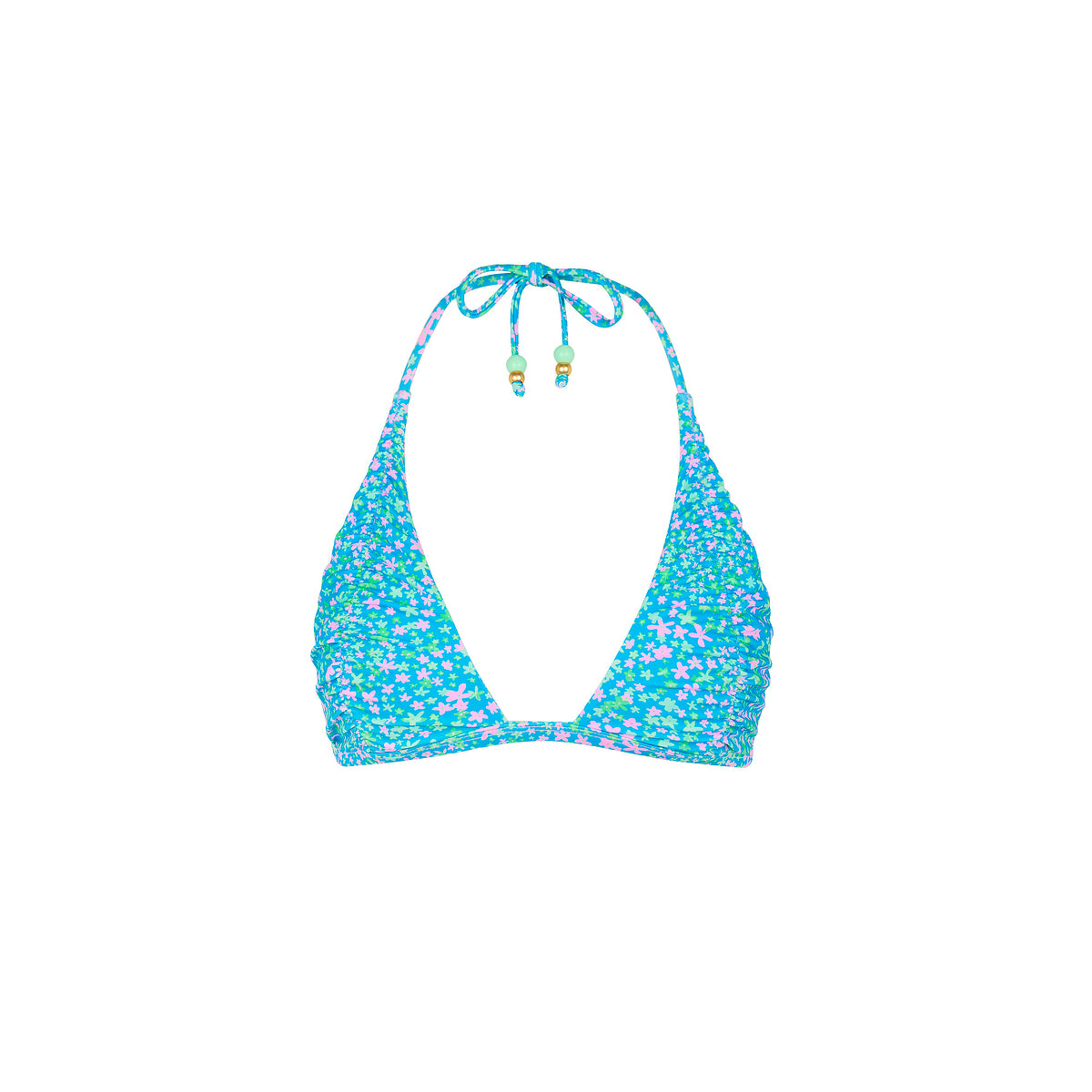 Kulani Kinis Gathered Stitch Bralette Bikini Top - Ocean Kisses (Pocket Paradise Collection)