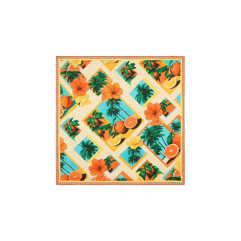 Kulani Kinis Summer Bandana Scarf - Citrus Sea (Tropic Tours Collection)