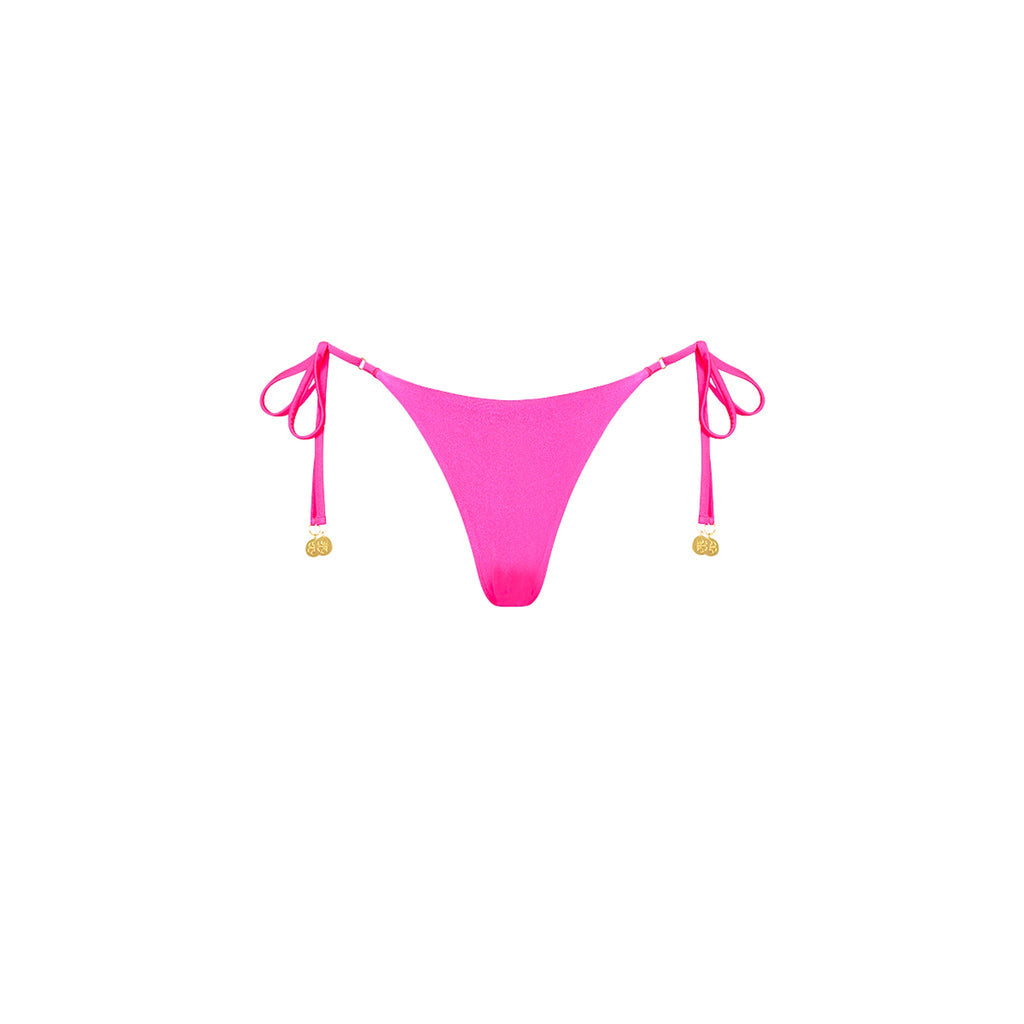 Kulani Kinis Thong Tie Side Bikini Bottom - Posh Pink